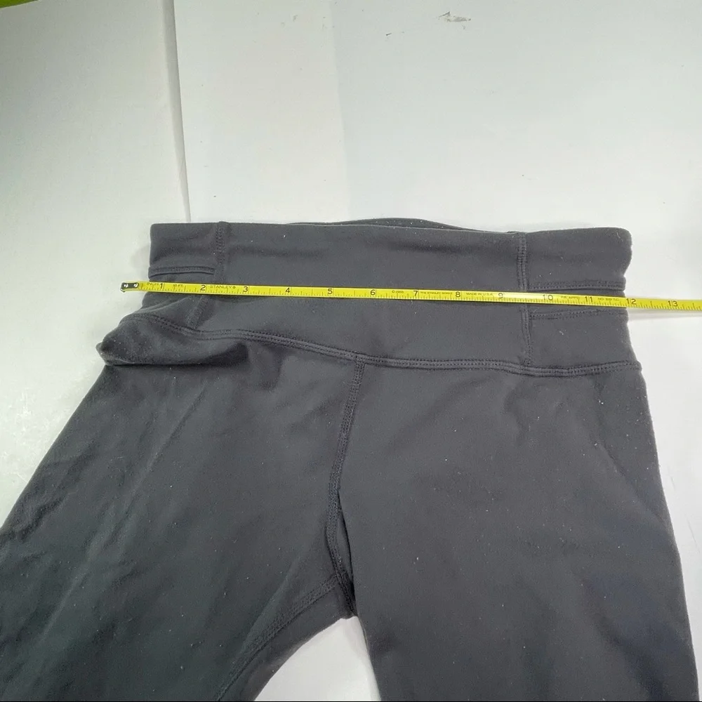Lululemon Athletica Womens Size 4 Black Stretch Leggings Pants - Picture 5 of 7